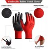 Ruiyang 24 Pairs Red And Black Worker Gloves Handling Safety