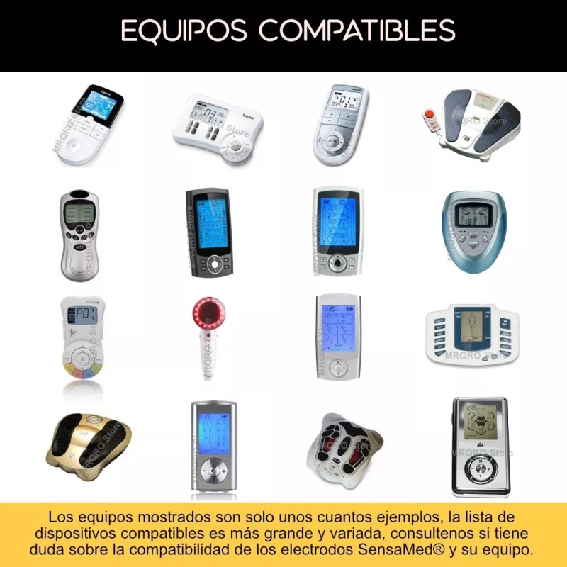 Sensamed 8 Electrodos Parches Pads Hivox Beurer Electro Reflex Vak