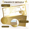 5 Set New York Boarding Pass with Gold Envelopes, 3''