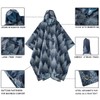 salamra Hooded Rain Poncho Waterproof Raincoat Jacket with Pocket for