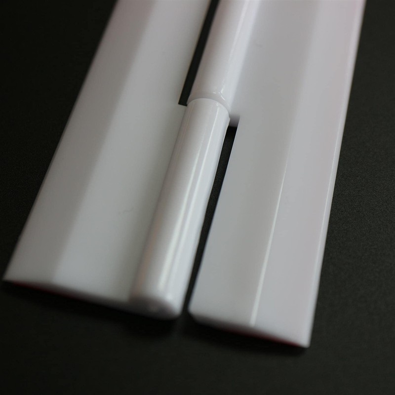 4 x 200mm White Acrylic Hinges. No glue required, Self