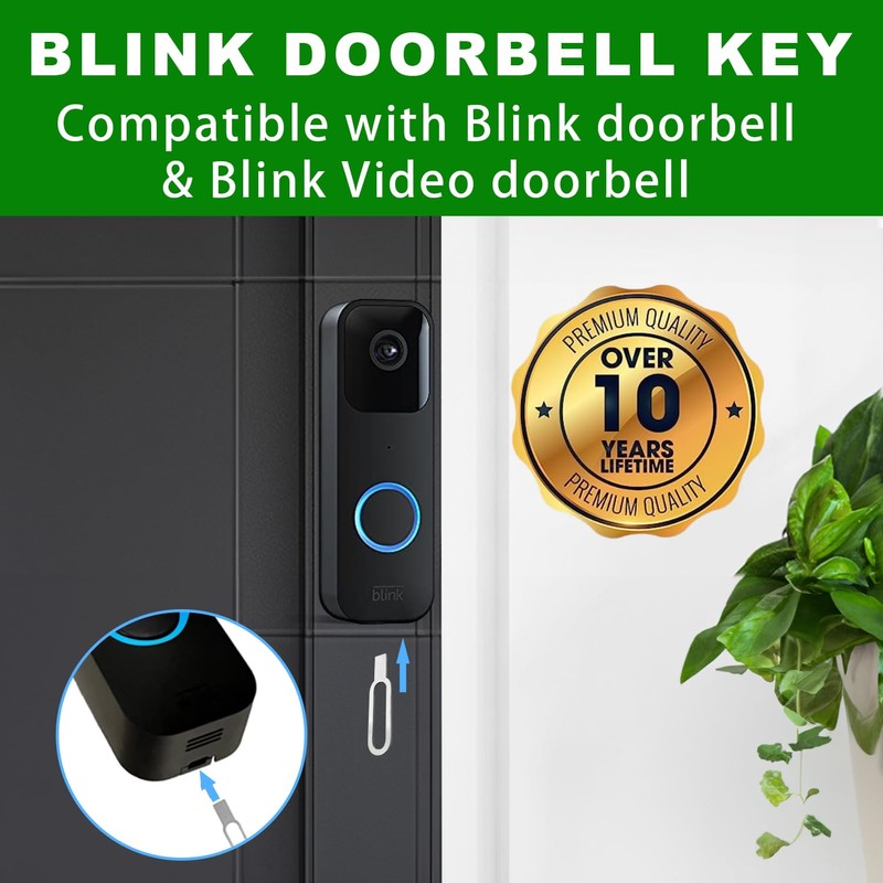Aieted 4 Pack Blink Doorbell Key Replacement Tool,Blink Doorbell Opening