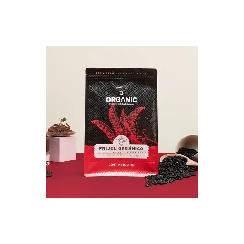 Frijol Negro Orgánico 2 Kg Alto Valor Nutricional B Life