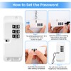 2 x Fridge Lock No Drilling with Code for Children
