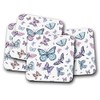 4 Set - Beautiful Butterflies Coaster - Pretty Bug Moth