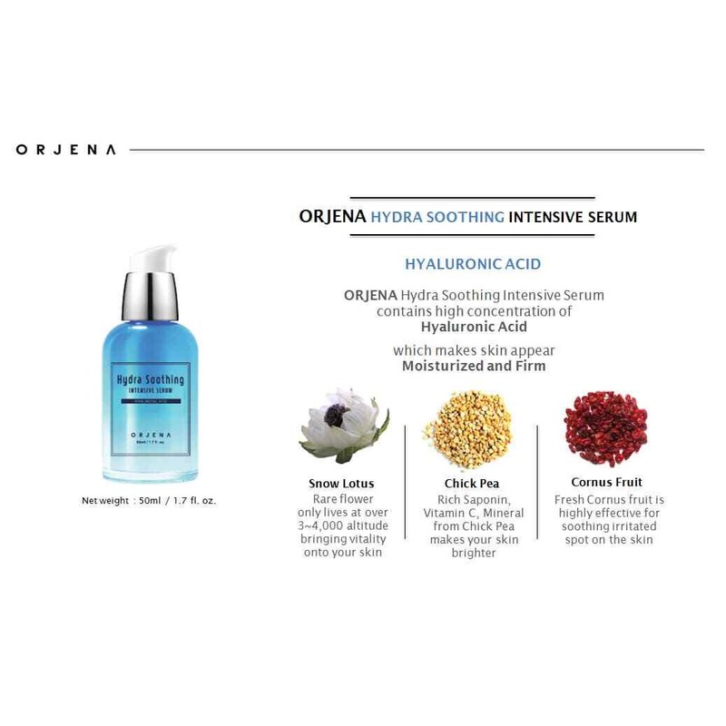 ORJENA Intensive Serum Set- Hyaluronic Acid + Collagen, 1.7 oz