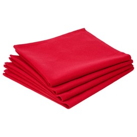 Atmosphera - Set of 4 Cotton Napkins - Red - 40 x 40 cm - Red