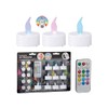 LED Tea Light Colour Changing Set of 10 with Remote