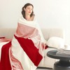 Homelike Moment Fleece Throw Blanket Twin Size, Red Soft Fluffy