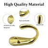 Gutapo Coffee Cup Hooks 20pcs Polished Brass Hooks Door Wall