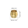 PATIKIL 3/16" ID Brass Compression Sleeve Ferrules, 16 Pcs Brass
