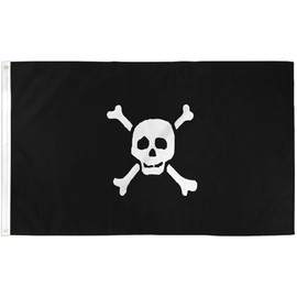Trade Winds Richard Worley Pirate Flag 2X3ft Jolly Roger Boating Flag Skull Flag Small 100D