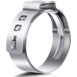 100PCS 3/4 Inch PEX Cinch Clamps Rings, 304 Stainless Steel PEX Fitting Clamps Pinch Clamps Ring Pex Crimp Rings for PEX Tubing Pipe Fitting Connections (Silver -3/4inch(100PCS))