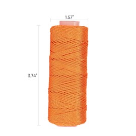 Orange Mason Line String 300 Feet #18 Braided Nylon Twine String for Masonry Jobs,General Construction Layout,Gardening and DIY Projects,Masonry Tools Construction String for A String line Level