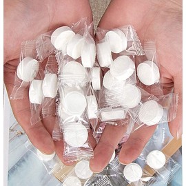 Magic Tablet Coin Tissue (200) Pocket-Sized Miracle, Quick Cleanse, Clean in a Snap, Magical Wipe…