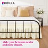 RIMELA Cream Yellow Bed Skirt Queen Size 15 Inch Drop