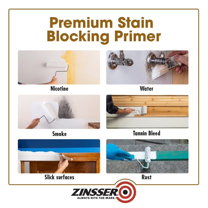 Rust-Oleum 3554 Zinsser High Hide Cover Stain Primer and Sealer,