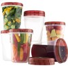 AQUA BLUE Soup Freezer Storage Containers with Twist Top Lids