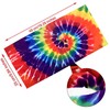 4 Pieces Hippie Costume Set,Tie Dye Shirt Set,Tie Dye Sunglasses