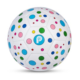 PP PICADOR Size 4 Soccer Ball, Colorful Soccer Ball for Kids 4-6 6-8 8-12 Girls Boys Youth Outdoors Sports Training Recreation Playing Ball Back to School