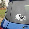 2 Pack Love Dog Cat Pet Rescues Car Decal –