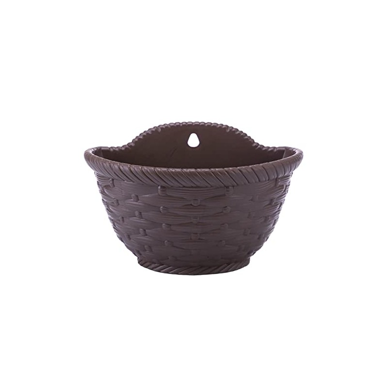 QUINTRA Wall Hanging Flower Pots Plastic Semicircular Fence Hanging Flower
