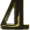 Cal Royal SBN334 House Number-4 Sign, 3-Inch