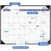 Ospelelf Large Desk Calendar 2025-2026 with Plastic Cover, 18 Months