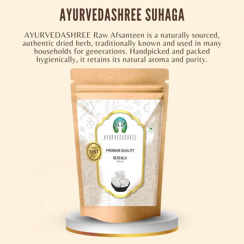 AYURVEDASHREE Suhaga (Crystals) 200gm | Borax | Sodium Borate |