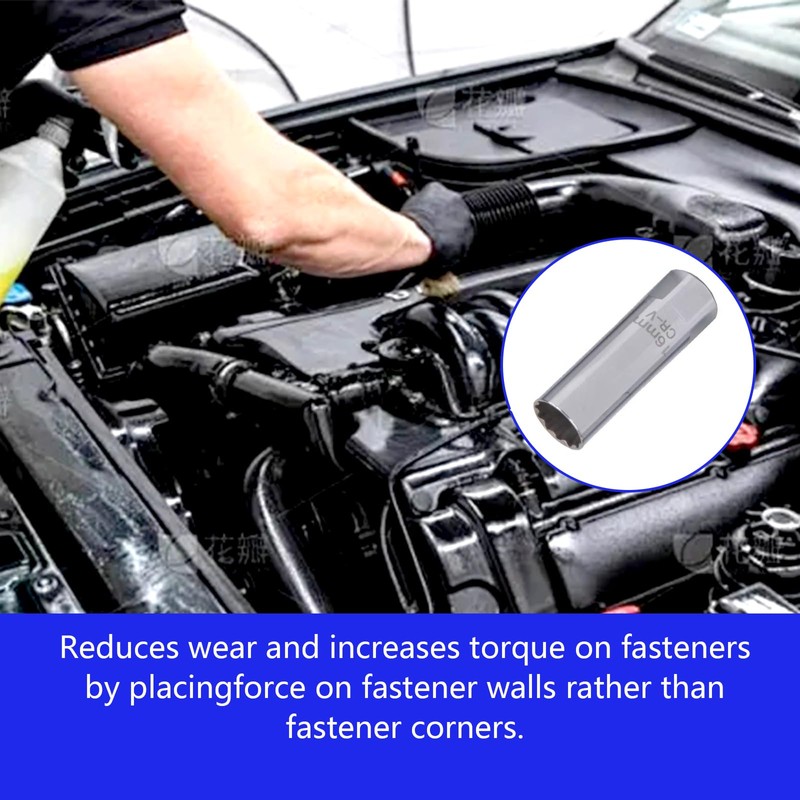 Funnaura 16mm Spark Plug Socket, Spark Plug Removal Tool for