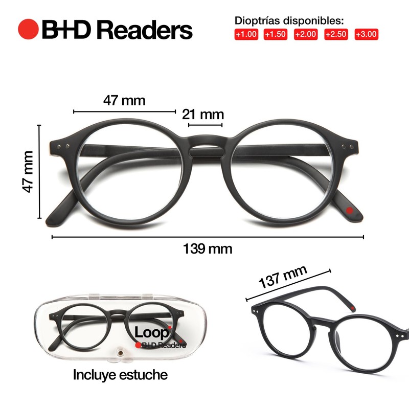 Reading Glasses - Brand B+D - Loop Readers - Material