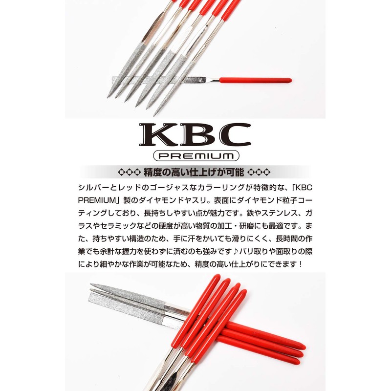 KBC Premium Diamond File Set of 10 / Storage Case
