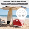 Omoojee Drain Plug Caps Replacement Compatible with Igloo Coolers 25–70