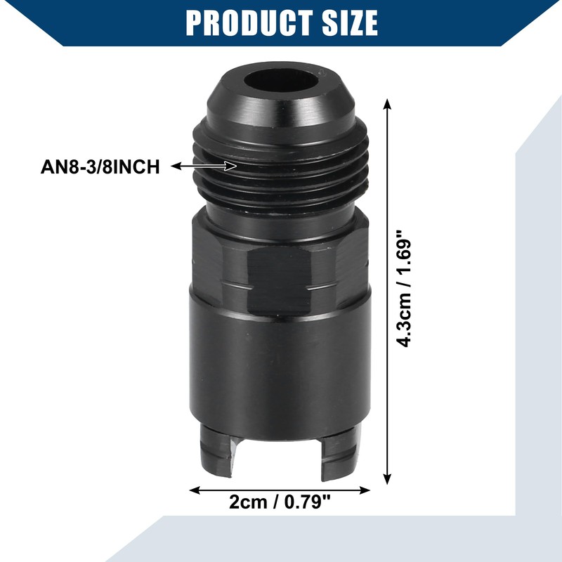 Hihaha Fuel Adapter/for Car/Durable 8AN Male to 3/8" / 2Pcs
