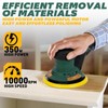 KUIMIT Electric Random Orbital Sander, 350W brushless motor with 5&6-inch