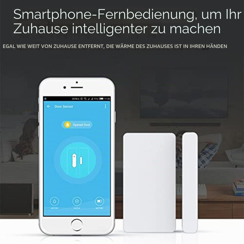 Smart WiFi Door Sensor, Smart Window Contact Sensor, Detects Door/Window