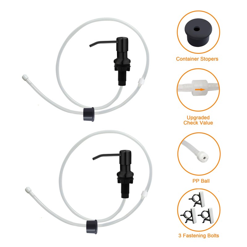 Sink Soap Dispenser, Kichen Sink SoapDispenser, 47" Extension Tube kit,