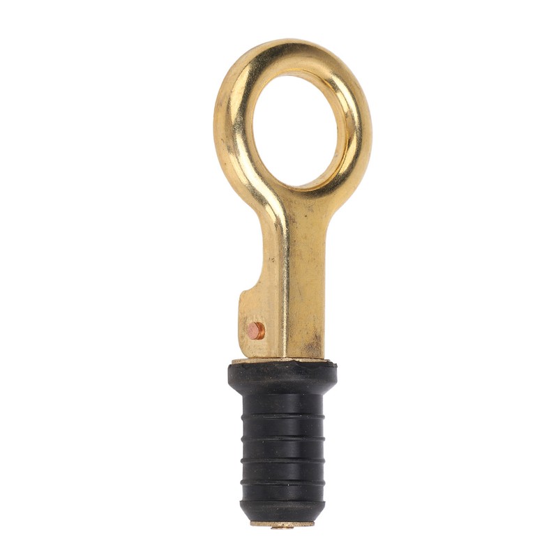 Snap Handle Drain Plug Rubber Brass Twist Design Long Lasting