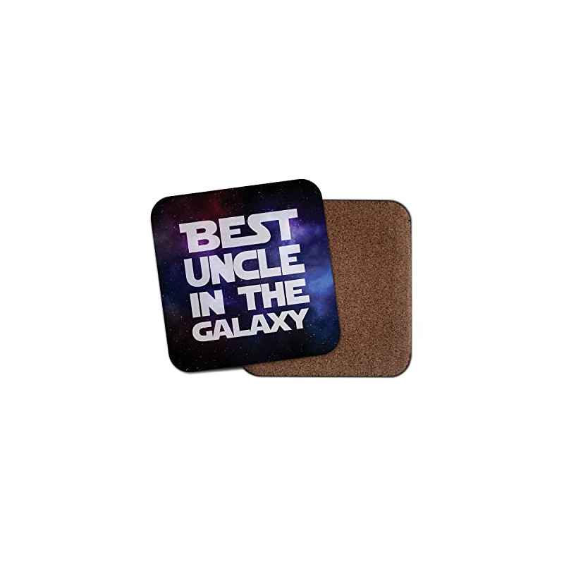 Best Uncle In The Galaxy Coaster - Space Birthday Gift