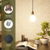 ledscom.de RETRA Pendant Light/Pendant Lamp, Textile Cable, Matte Bronze, 1x