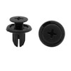 sourcing map 100 Pieces Car Plastic Rivets Black Boot Door