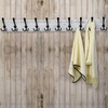 Dseap Wall Mounted Coat Rack with 10 Tri Hooks: Wooden