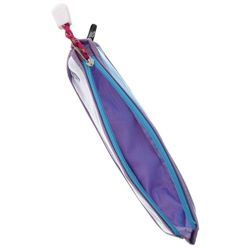 Sunstar Stationery S1421549 OUTDOOR Pen Case, Clear Flat Violet +