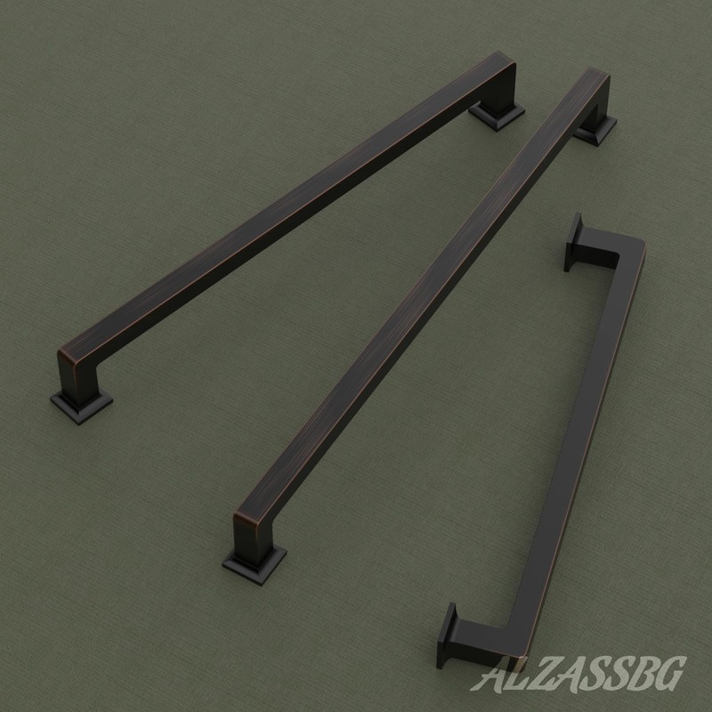 Alzassbg 10 Pack Oil Rubbed Bronze Cabinet Pulls, 3-3/4 Inch(96mm)