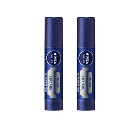 【まとめ買い】Nivea Men Lip Balm Unscented 3.5g x 2 pieces