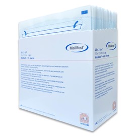 Saxomed Kompressen 10x10 steril - 50 Stück Vlieskompressen Wundauflagen steril - Wundkompressen nicht haftend - Gaze Verbandsmaterial