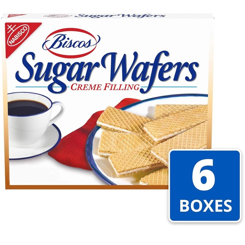 Nabisco Biscos Creme Filled Sugar Wafers, 6 - 8.5 oz