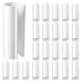 Aetherion 32 PCS Snap Clamp White 12.7mm for PVC Pipe Greenhouses,Row Covers,Pool Cover Clips,Shelters,Bird Protection(for 1/2 Inch PVC Pipe)