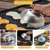 FuPatio Cheese Melting Dome, 9" Stainless Steel Basting and Steaming