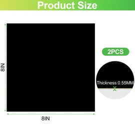 ToLanbbt 2PCS Pond Liner Repair Patch, 8'' x 8'' Self Adhesive Waterproof EPDM Liner Repair Patch Kit Thickened Rubber Pond Seam Peel and Stick Seam Kit for EPDM Garden Cover